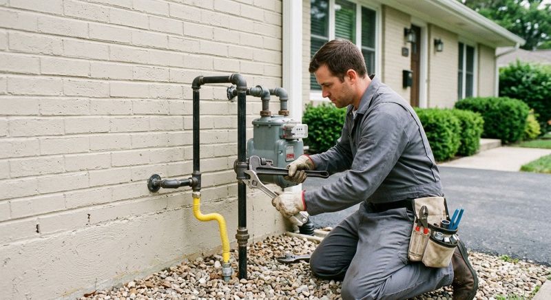 Fire Pit Gas Line Installation in Annapolis, MD